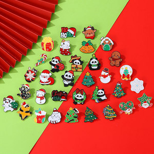 Natale nero gatto smalto spille cartoni animati decorazioni per feste in metallo per spilla con fiocco di neve spilla stella gatto nero - Product Image 4