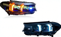 Conjunto de Faros LED para BMW Serie 5 (G30/G38/G31) 2018-2023, Repuesto de Faros Delanteros, Suministro de Fábrica, Piezas de Automóvil -- Un Par