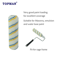 Rouleau de peinture professionnel/industriel de 9 pouces en acrylique pour cadre de cage, idéal pour la peinture intérieure semi-rougeuse, pour un travail de peinture DIY plus rapide et facile.
