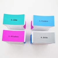 Lime à ongles double face en EVA en forme de losange pour manucure à domicile, vente en gros