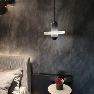 Lustre de salle à manger en marbre postmoderne, éclairage d'ambiance créatif pour table de style nordique, chambre à coucher, lampes suspendues de chevet - Product Image 1