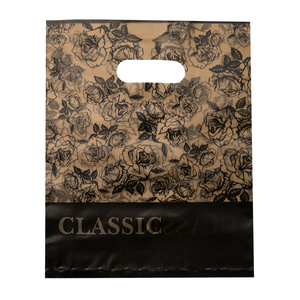 2021 retro style Low quantity custom printed portable colorful plastic bag printed logo plastic bag