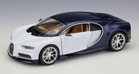 Welly 1:24 Bugatti Chiron Modèle de voiture en alliage moulé sous pression, jouet et cadeau, portes et capot ouvrables, pour collectionneurs, véhicules et jouets