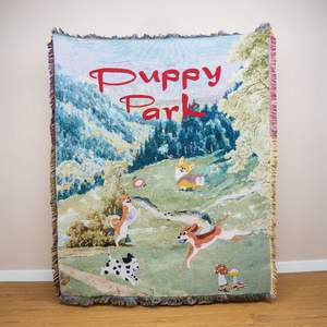 Couverture Jacquard Animée Prête à l'emploi Style Pastoral, Tapisserie Murale Confortable en Coton pour Décoration et Cadeaux de <span class=keywords><strong>Camping</strong></span> - Product Image 1