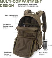Petit sac à dos tactique camouflage imperméable en Oxford pour unisexe 20L Molle pour la randonnée, le camping, les voyages, la chasse
