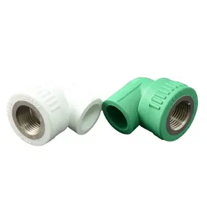 Plastic sanitair materialen groene ppr pijp 90-degree elleboog (Koperen Draad)