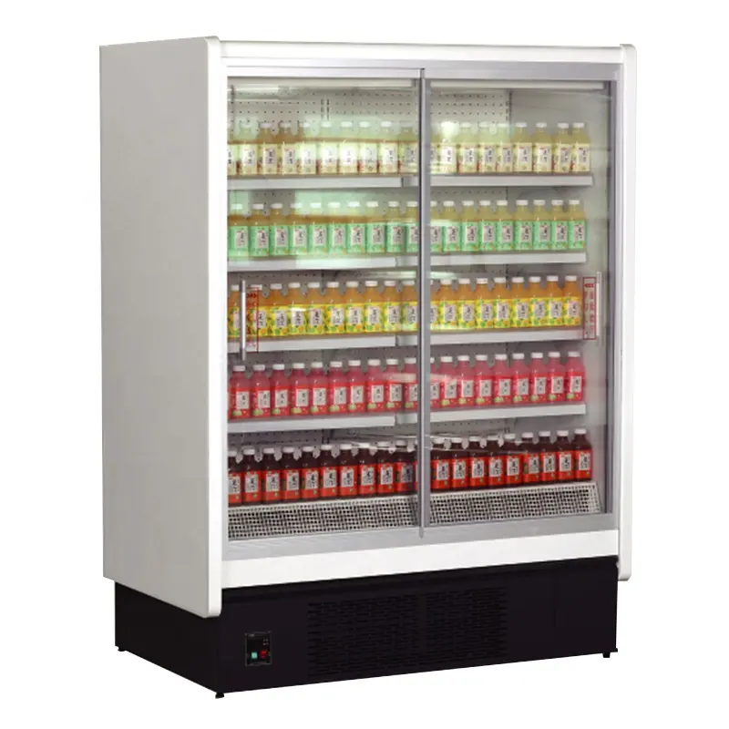 SIGH-refrigerador de bebidas y vino de dos puertas, refrigerador de supermercado de calidad al por mayor