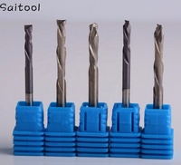 כלי חותך כרסום אלומיניום saitool שני חלילים updown חיתוך הנתב לקצב אלומיניום