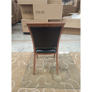 Sillas de comedor Silla moderna para restaurante Comedor Marco de metal Silla Marco de diseño de madera - Product Image 4