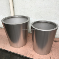 Perlengkapan Taman Pot Bunga Besi Besar untuk Luar Ruangan Xxl / Pot Pohon Besar untuk Dalam Ruangan dan Jalan