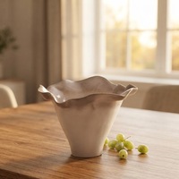 Cuenco de Cerámica Decorativo de Lujo para Chocolate, Centro de Mesa Nórdico, Jarrón de Cerámica Esmaltada para Decoración del Hogar y Fiestas, Directo de Fábrica