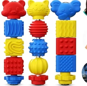 Jouet de dentition pour bébé en silicone souple non toxique, à assembler soi-même, jouet anti-stress pour cadeau de naissance - Product Image 4