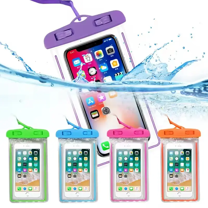 Universal Waterproof Mobile Phone Case For Phone Clear Pvc Sealed Pouch Cover Waterproof Phone Bag