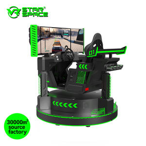 Simulateur de course automobile de réalité virtuelle commercial, machine de simulation de course automobile 9D <span class=keywords><strong>VR</strong></span> à trois écrans, simulateur de course automobile F1, jeu populaire - Product Image 2