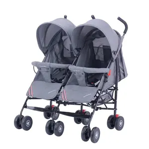 Populaire Fancy One Hand Opvouwbare Extra Grote Luifel En Rugleuning Leunen Naast Elkaar Luxe Knuffel Tweezits Baby Twin Kinderwagen