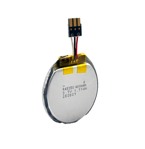 แบตเตอรี่ลิเธียมโรงงาน <span class=keywords><strong>Blue</strong></span> <span class=keywords><strong>Power</strong></span> R45350 460mAh 3.7V ชาร์จได้ พร้อมแคโทด LCO 500 รอบการใช้งาน สำหรับสมาร์ทวอทช์ - Product Image 3