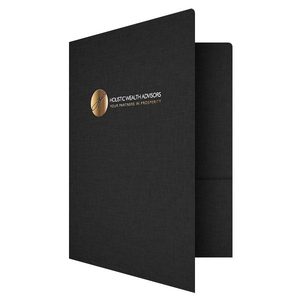 Hochwertige Gold/Silber Stempel Präsentation ordner schwarz Präsentation ordner 2 Pocket Bulk Präsentation ordner