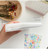 Organiseur d'autocollants transparents, carnets, fournitures de bureau, scolaires, pour enfants, cartes photo, dossiers, papeterie