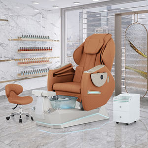Kangmei Neuer Maßgefertigter Salon-Möbel Luxus Whirlpool ohne Rohrleitungen Multifunktions-Fußpflege-<span class=keywords><strong>Massage</strong></span>-Pediküre-Stuhl für Nageltechniker - Product Image 1
