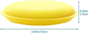 Soft <b>Car</b> Cleaning <b>Polish</b> Wax Foam Sponge High Density Waxing Sponge Vehicredwfabric Toolfactory Wholesale Sponged Wash - Product Image 2