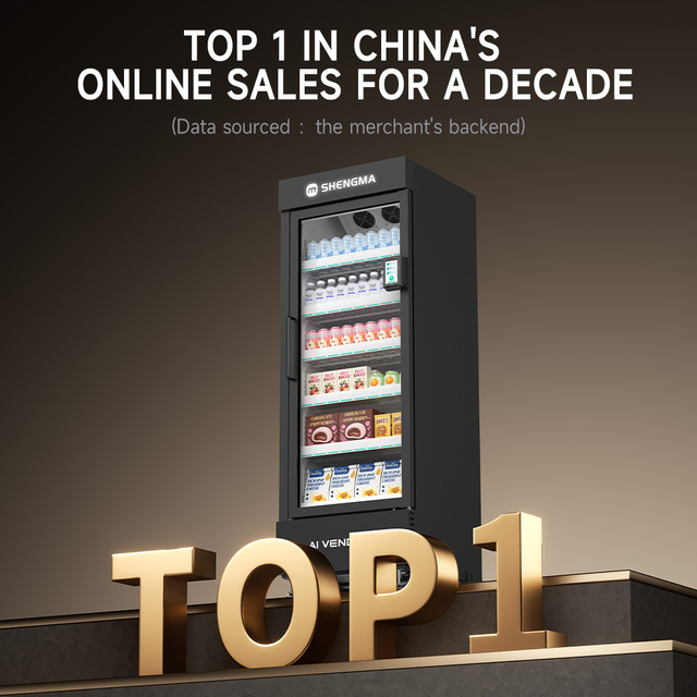 AI Vending Machine 24/7 Automatic Fresh Food 570L Capacity Combo Cold Drinks Retail Snacks Remote Monitoring 4G LTE USA Market