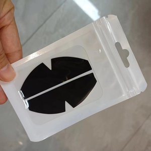 Patchs de masque oculaire en silicone noir réutilisables imprimés avec logo, protection UV pour <span class=keywords><strong>paupière</strong></span> supérieure, effet rafraîchissant et anti-poches - Product Image 3