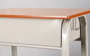 Ensemble de bureau et chaise pour étudiants en bois orange, moderne, économique et durable, idéal pour les salles de classe et les centres de tutorat - Product Image 2