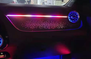 ICarsin para <span class=keywords><strong>Mercedes</strong></span> Benz <span class=keywords><strong>GLA</strong></span> W247 2020-2024, Luz Ambiental Dinámica, LED de Colores, Kit de Accesorios de Actualización de Iluminación Interior para Automóvil - Product Image 6