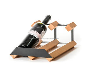 Enfriador de vino de mesa de madera Natural de 2 botellas para vino, whisky, cerveza para Bar y fiesta, uso en Hotel - Product Image 4