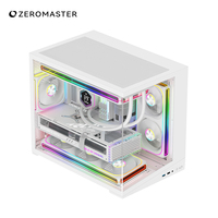 Zeromaster Gaming PC Case ATX Mid Tower Tempered Glass Computer Chassis Support 360mm Water Cooling RGB OEM ODM Factory