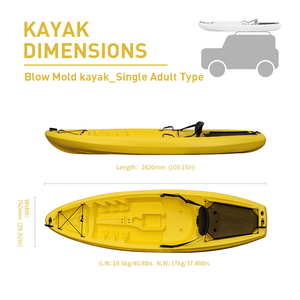 <span class=keywords><strong>Kayak</strong></span> de pêche en gros Sport Mini canoë <span class=keywords><strong>Kayak</strong></span> HDPE moulé par soufflage <span class=keywords><strong>Kayak</strong></span> assis sur le dessus pour adulte - Product Image 2