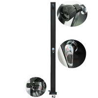 Ensemble de douche de plage multifonctionnel en aluminium 40L Colonne de douche solaire Suborn