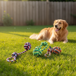 Jouet pour chien Yommy Rope 65cm, jouet interactif pour animaux de compagnie - Product Image 3