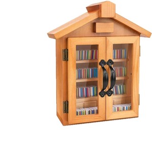 Mori Hyakuman Wooden Mini Bookshelf <b>Desktop</b> Storage Display <b>Shelf</b> Natural Wood Color Rectangle Standing Type Birthday Gift - Product Image 1