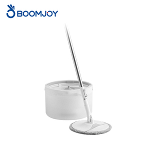 Juego de Mopa Giratoria y Cubeta con Separación de Agua Limpia y Sucia, Autolimpieza y Secado, Mango Giratorio 360° de Acero Inoxidable, Almohadilla de Microfibra - Product Image 1