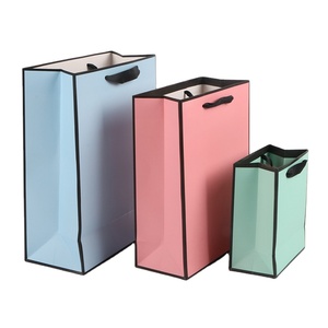 2026 phân hủy sinh học may tùy chỉnh in Logo Thêm lớn mua sắm hàng tạp hóa Matt cán sang trọng màu đen bao bì túi giấy - Product Image 2