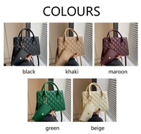Nouveau sac à bandoulière pour femme en cuir PU matelassé grande capacité, sac à main pour femme