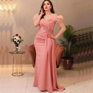 open lace back dress Luuvis Sparkly Mermaid Spaghetti Straps Zipper Back Long Prom Dress