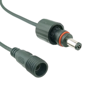 Connecteur d'alimentation industriel étanche M12 DC5.5*2.1mm pour câble de caméra de vidéosurveillance