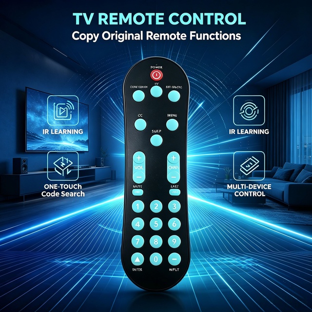 Customizable Universal Big Button TV Remote Control with Fixed Code 28 Keys 10m Range for All Brand LCD LED Smart TV