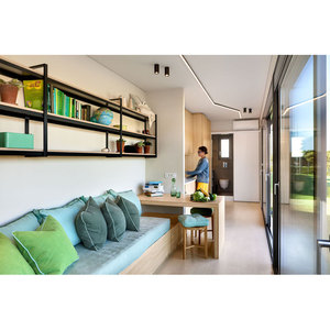 บ้านคอนเทนเนอร์ทรงสี่เหลี่ยมทันสมัย พื้นที่ใช้สอยโปร่งสบาย ออกแบบมาเพื่อการใช้งานกลางแจ้ง - Product Image 4