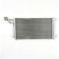 Condensateur de climatisation en aluminium FULAO OEM 34D-820-411A pour VW Polo, Nouvelle Santana, Nouvelle Jetta, Skoda Fabia avec sécheur intégré, testé à 100 % pour la tenue des fuites