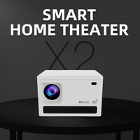 JUNUO Échantillon Gratuit Android 11 X6 Réel 180Ansi Lumens Projection 4k Android Smart BT 5.0 Mini Projecteur Portable