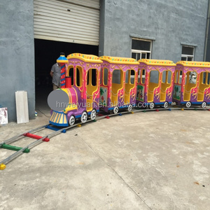 Pista de fábrica, tren <span class=keywords><strong>Tomas</strong></span>, instalaciones de entretenimiento, parque de atracciones, área escénica cuadrada, Tren Eléctrico turístico de pasajeros grande - Product Image 3