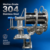 Treuil hydraulique spiralé à deux roues 16MPa 2050kg de résistance à la traction 15KW pour la pêche en mer et le tirage de filets de pêche pour bateaux de pêche