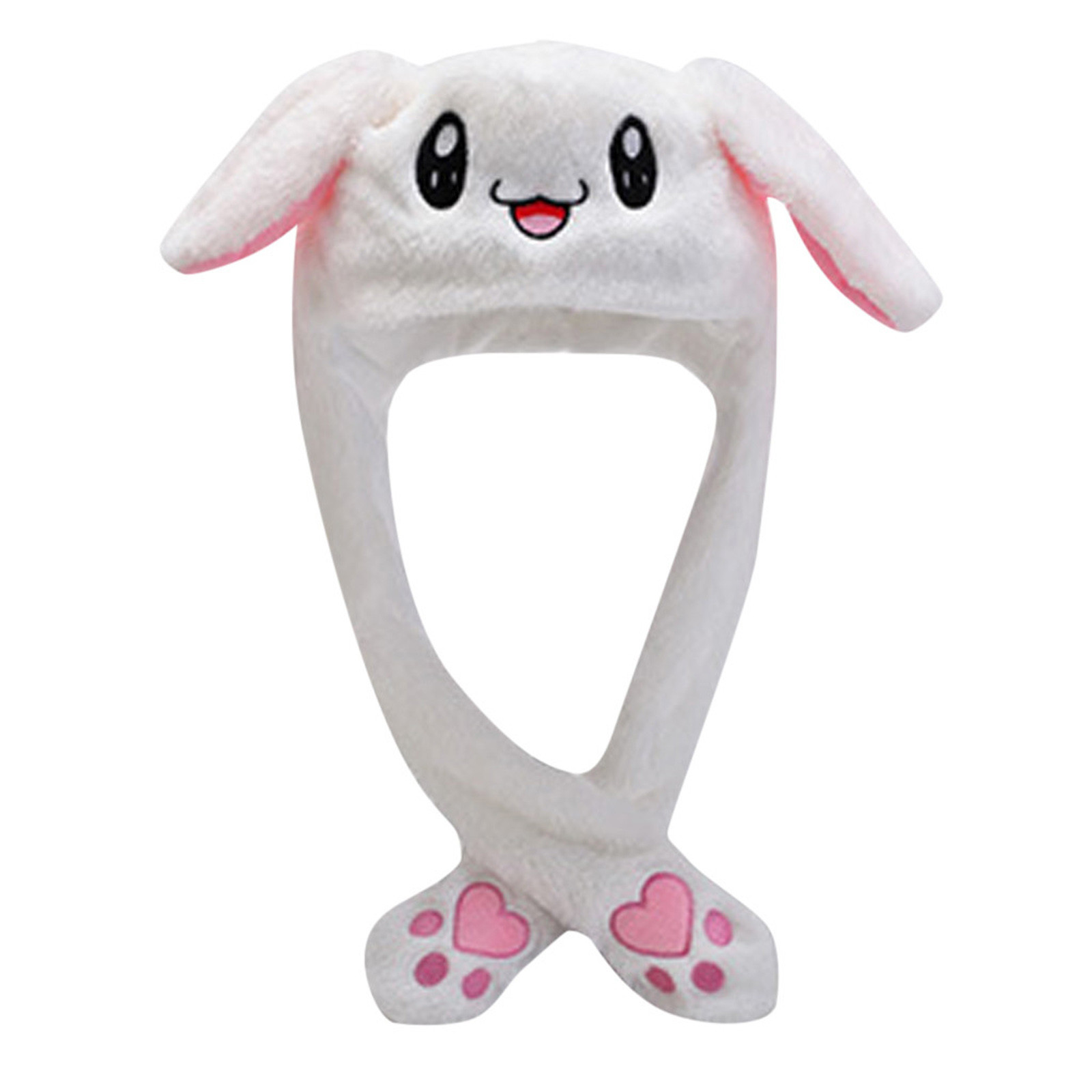2021 New Rabbit Women's Hat Beanie Plush with LED Ears