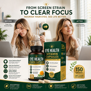 Cápsulas de Vitaminas para <span class=keywords><strong>la</strong></span> Salud Ocular de Marca Privada, Extracto de Caléndula, Luteína, Zinc, Antioxidante Ocular Diario para <span class=keywords><strong>la</strong></span> <span class=keywords><strong>Retina</strong></span>, Cápsula Oral - Product Image 3