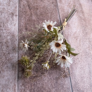 CallaFloral Fleurs Artificielles Sauge Marguerite Feuilles de Fougère Arrangement Floral Fait Main Décoration Maison Bouquet Fête des Mères CF01271 - Product Image 3