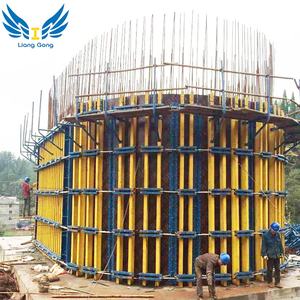 LIANGGONG personalizado ajustable Arco de la columna y la pared de <span class=keywords><strong>madera</strong></span> contrachapada sistema de encofrado para la construcción de puentes - Product Image 6