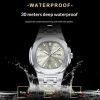 Montre-bracelet à quartz pour femme, petit cadran de 32 mm, acier inoxydable, affichage de la date et du jour, étanche 30 m, élégante montre de bureau pour femmes
